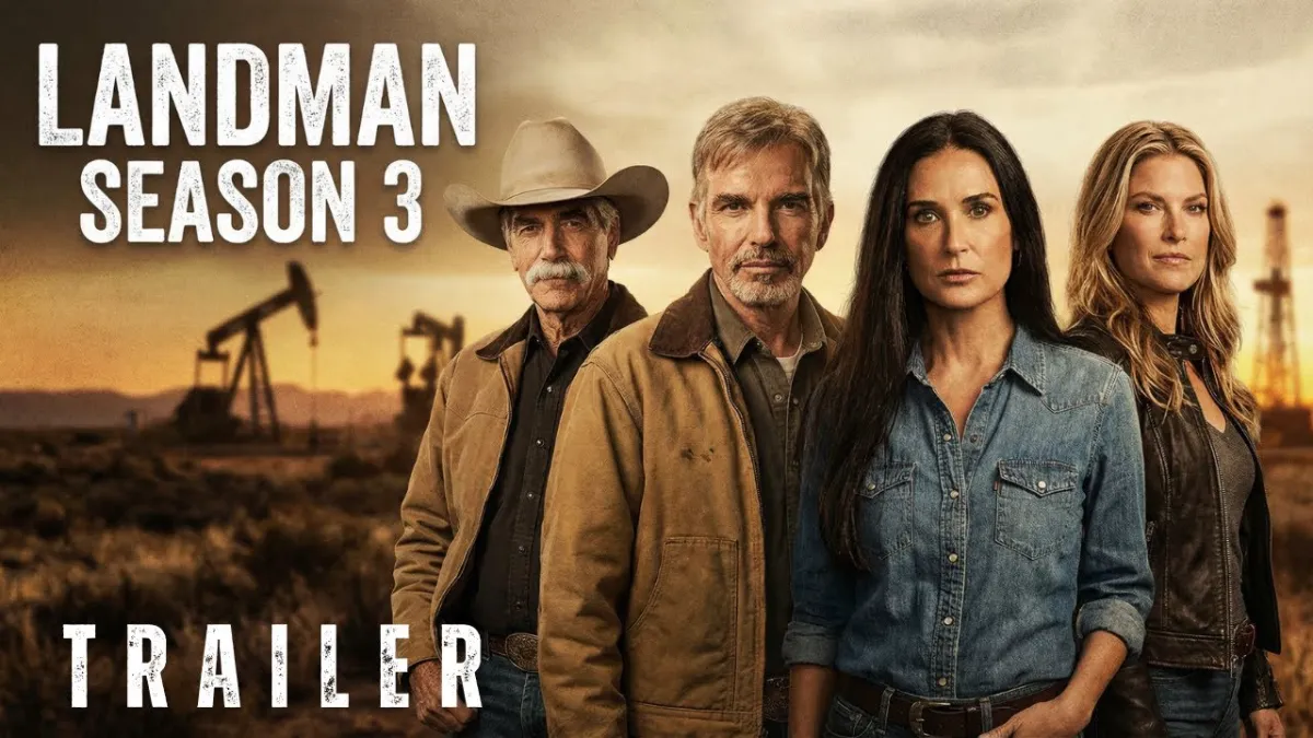 Landman Season 3 trailer, Landman Season 3 release date, Landman new season update, Taylor Sheridan Landman series, Landman Paramount Plus series, Landman Season 3 confirmed or not, Landman trailer 2026, Landman cast update, Landman storyline Season 3, oil industry TV shows 2026, Paramount Plus Landman update, Landman fan theories, upcoming drama series 2026 USA, Landman series news, US entertainment news Landman